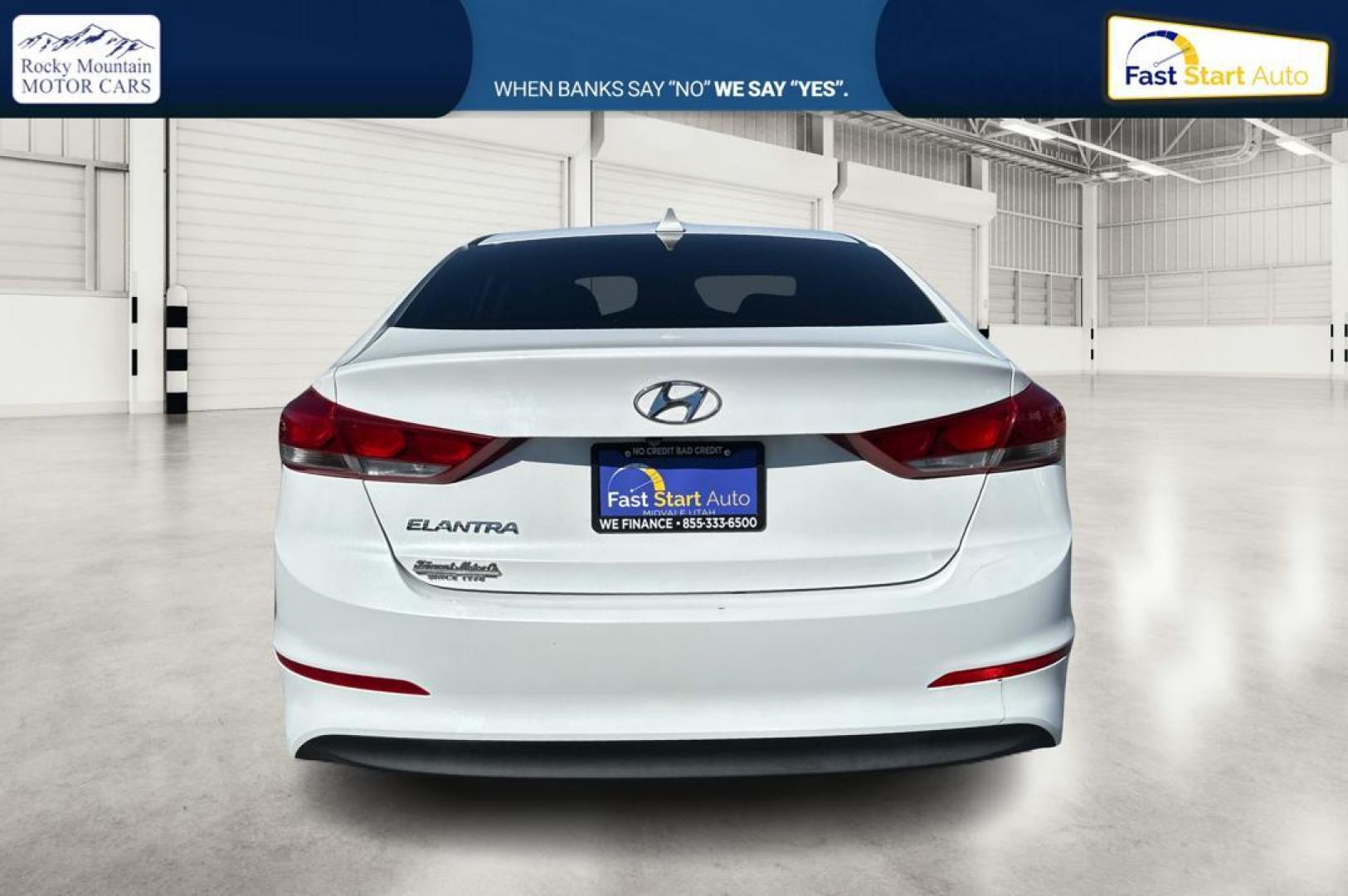 2018 White Hyundai Elantra Limited (5NPD84LF0JH) with an 1.8L L4 DOHC 16V engine, 6A transmission, located at 7755 State Street, Midvale, UT, 84047, (801) 753-9063, 40.610329, -111.892159 - Photo#3