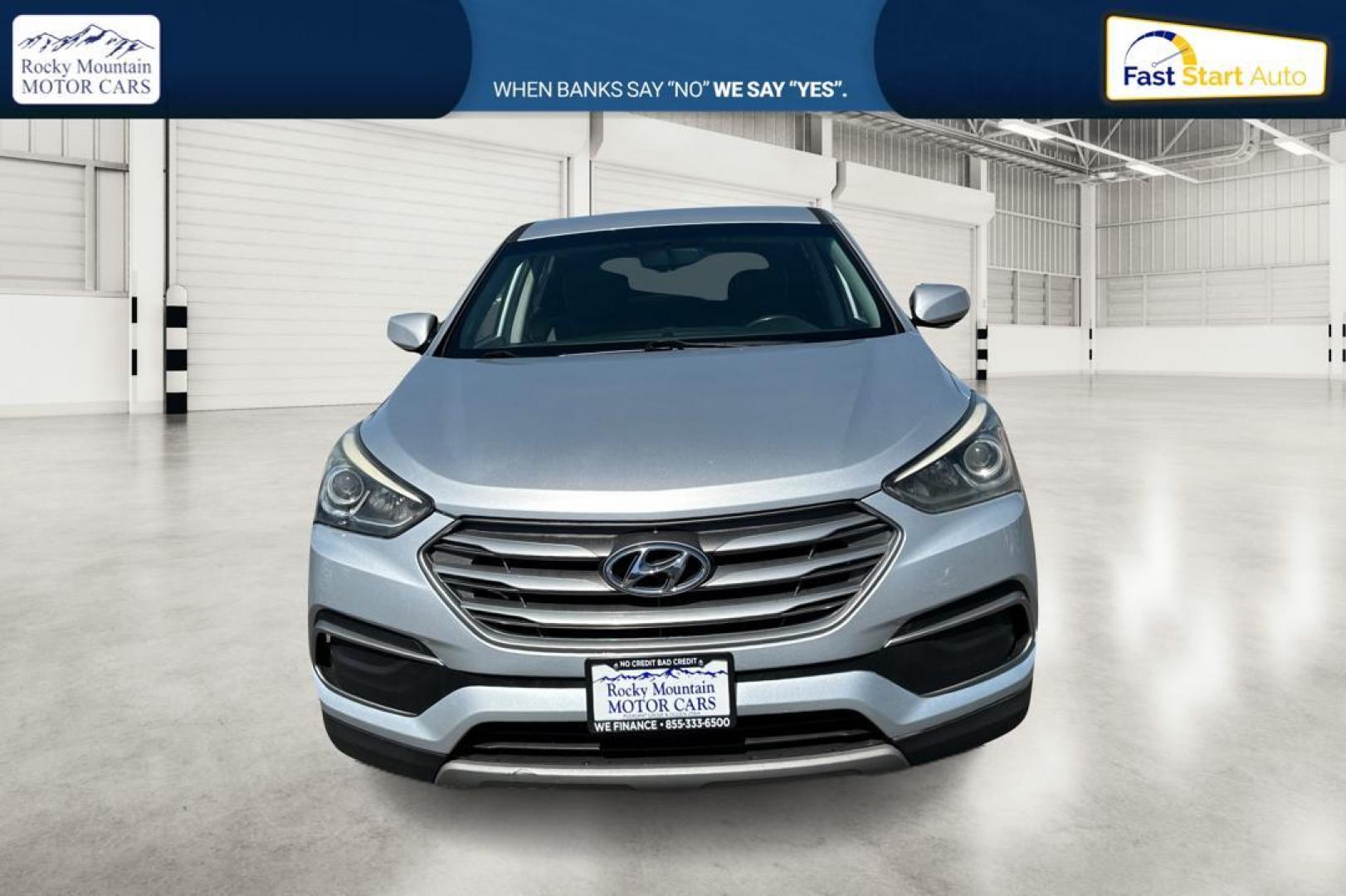 2018 Silver Hyundai Santa Fe Sport 2.4 FWD (5XYZT3LBXJG) with an 2.4L L4 DOHC 16V engine, 6A transmission, located at 767 S State Road, Pleasant Grove, UT, 84062, (801) 785-1058, 40.354839, -111.736687 - Photo#7