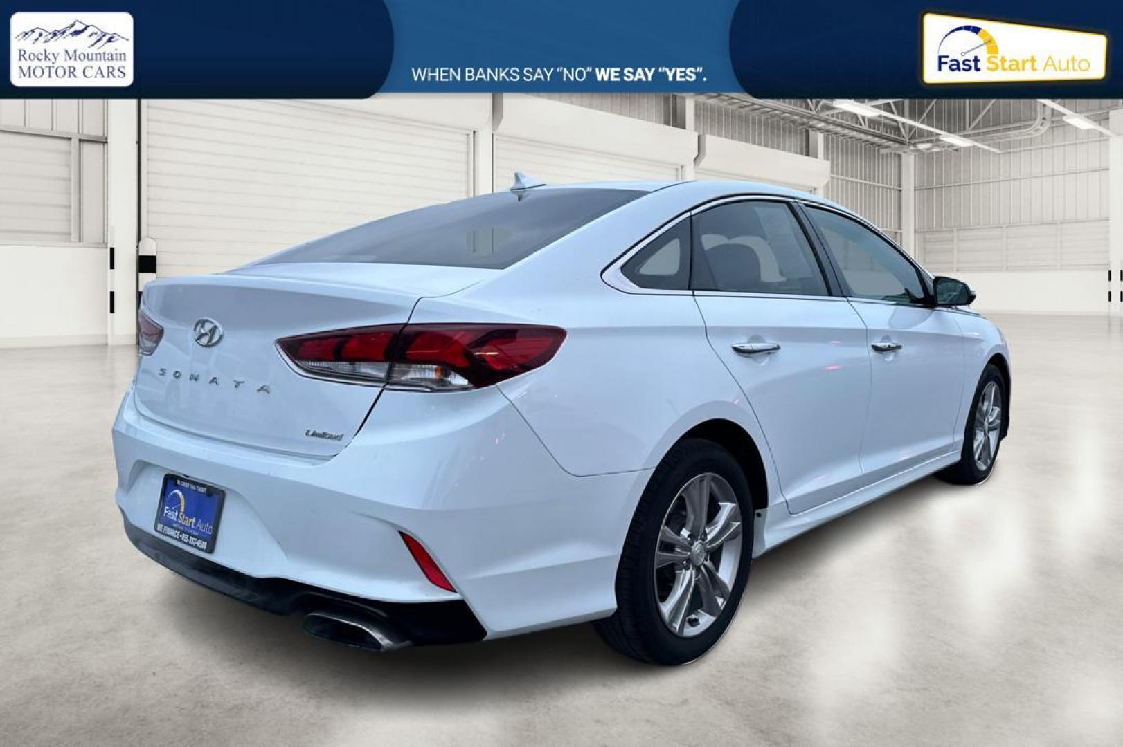 2018 White Hyundai Sonata Sport (5NPE34AF1JH) with an 2.4L L4 DOHC 16V engine, 6A transmission, located at 7755 State Street, Midvale, UT, 84047, (801) 753-9063, 40.610329, -111.892159 - Photo#2