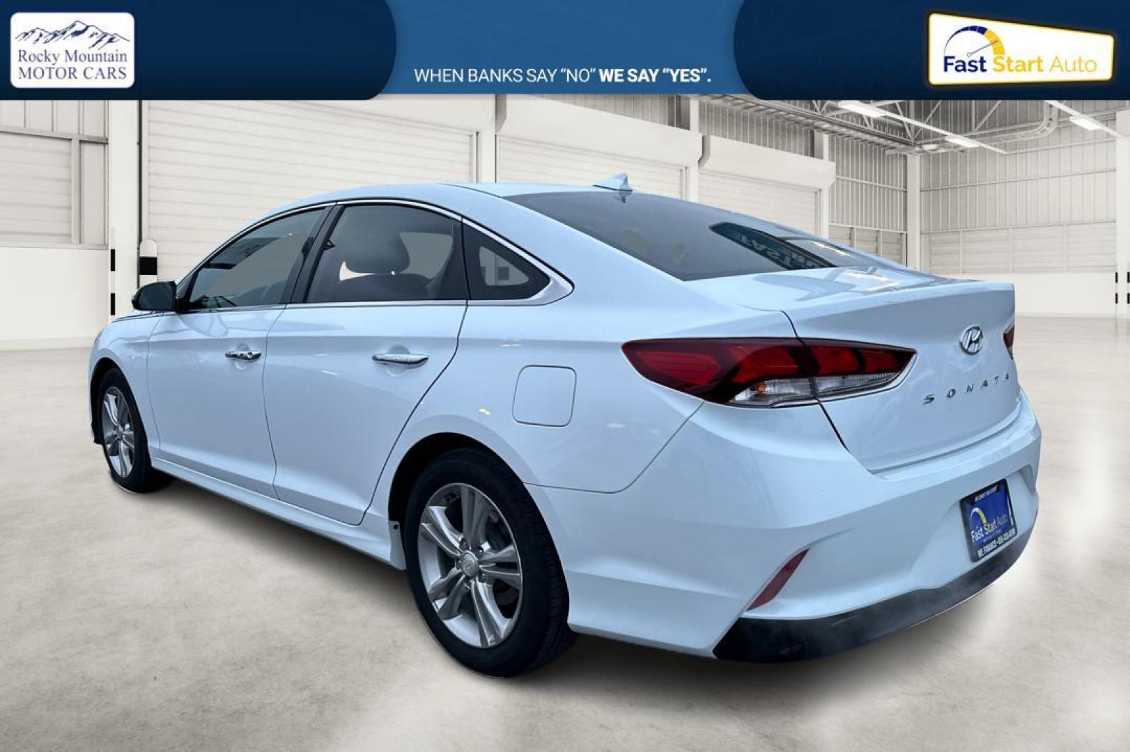 2018 White Hyundai Sonata Sport (5NPE34AF1JH) with an 2.4L L4 DOHC 16V engine, 6A transmission, located at 7755 State Street, Midvale, UT, 84047, (801) 753-9063, 40.610329, -111.892159 - Photo#5