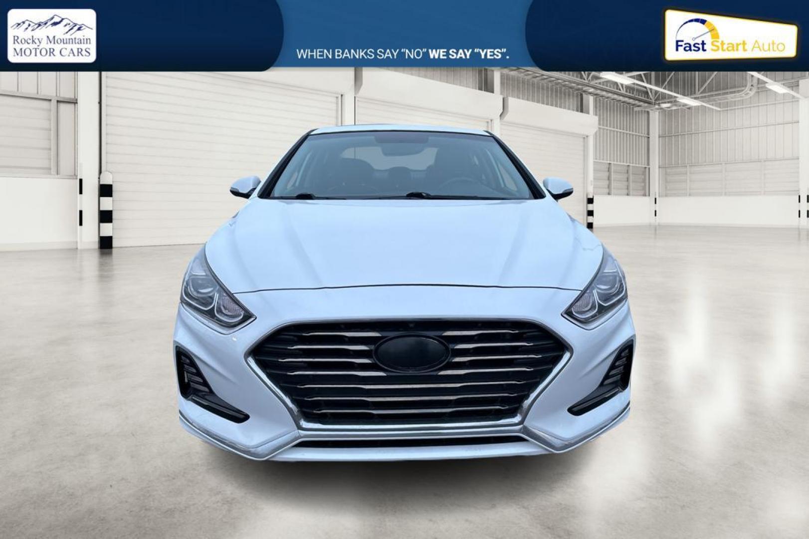 2018 White Hyundai Sonata Sport (5NPE34AF1JH) with an 2.4L L4 DOHC 16V engine, 6A transmission, located at 7755 State Street, Midvale, UT, 84047, (801) 753-9063, 40.610329, -111.892159 - Photo#9