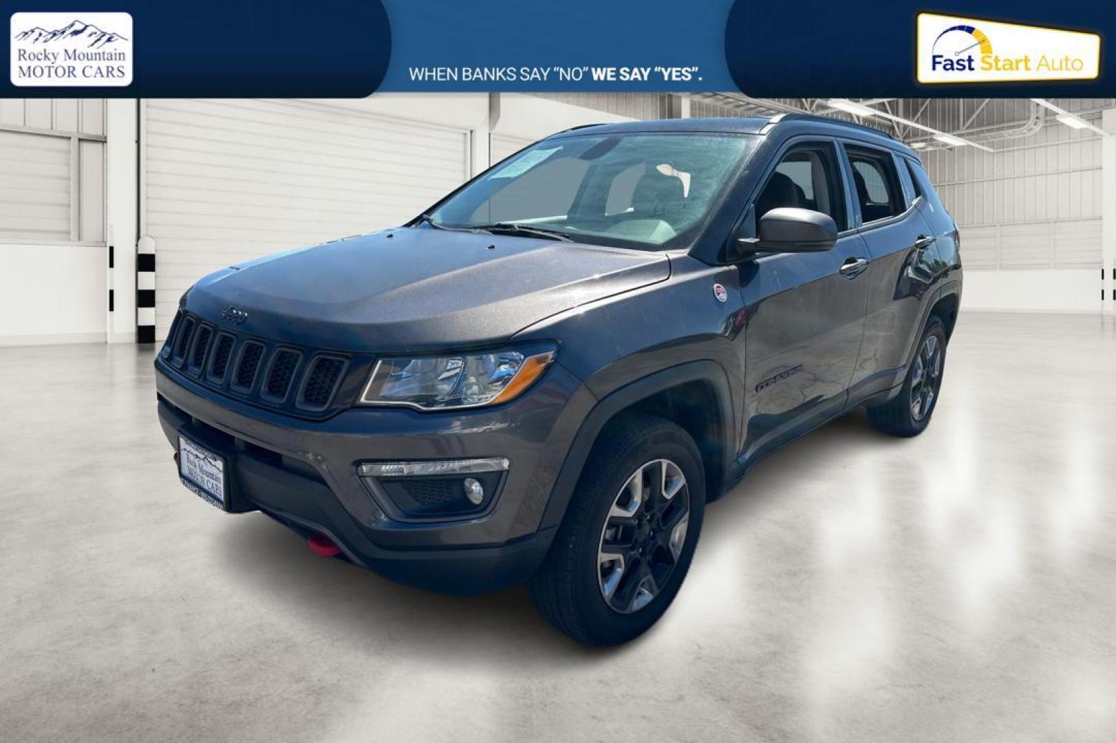 2018 Gray Jeep Compass Limited 4WD (3C4NJDDB2JT) with an 2.4L L4 DOHC 16V engine, CVT transmission, located at 7755 State Street, Midvale, UT, 84047, (801) 753-9063, 40.610329, -111.892159 - Photo#6