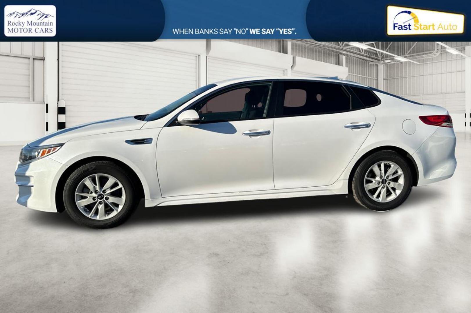 2018 White Kia Optima LX (5XXGT4L30JG) with an 2.4L L4 DOHC 16V engine, 6A transmission, located at 7755 State Street, Midvale, UT, 84047, (801) 753-9063, 40.610329, -111.892159 - Photo#6