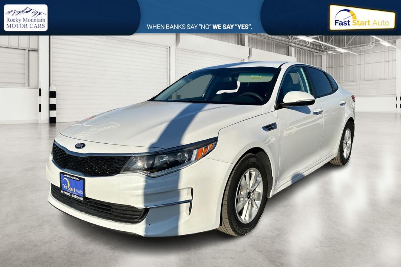 2018 White Kia Optima LX (5XXGT4L30JG) with an 2.4L L4 DOHC 16V engine, 6A transmission, located at 7755 State Street, Midvale, UT, 84047, (801) 753-9063, 40.610329, -111.892159 - Photo#8