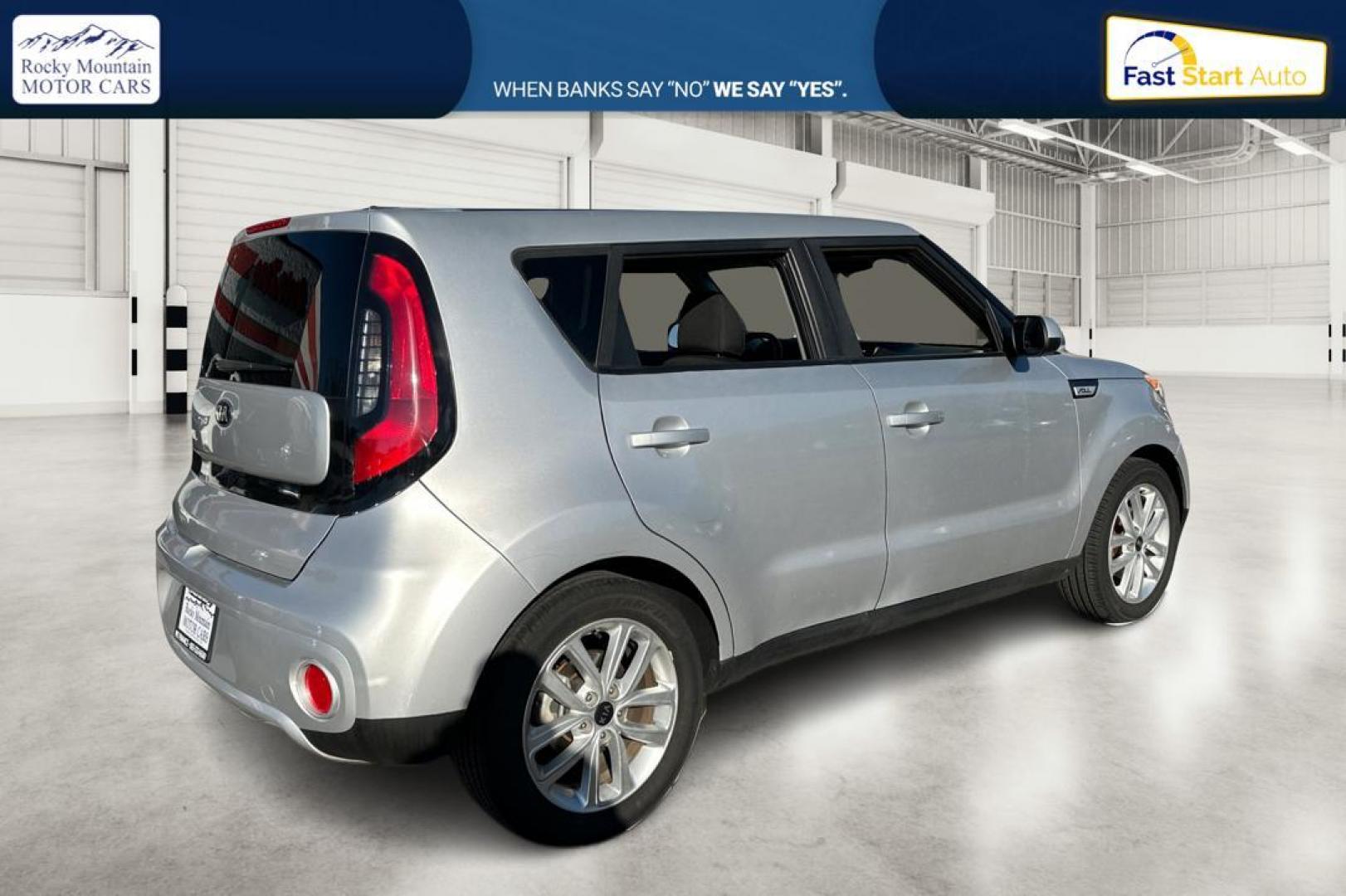 2018 Silver Kia Soul + (KNDJP3A51J7) with an 2.0L L4 DOHC 16V engine, 6A transmission, located at 767 S State Road, Pleasant Grove, UT, 84062, (801) 785-1058, 40.354839, -111.736687 - Photo#2