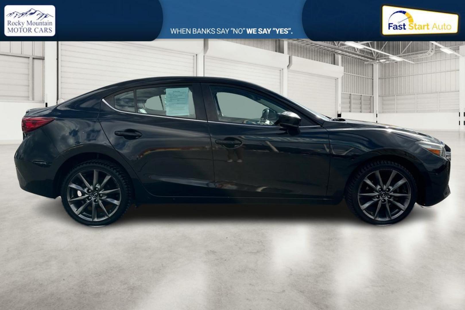 2018 Black Mazda MAZDA3 s Touring AT 4-Door (3MZBN1V30JM) with an 2.5L L4 DOHC 16V engine, 6A transmission, located at 7755 State Street, Midvale, UT, 84047, (801) 753-9063, 40.610329, -111.892159 - Photo#1