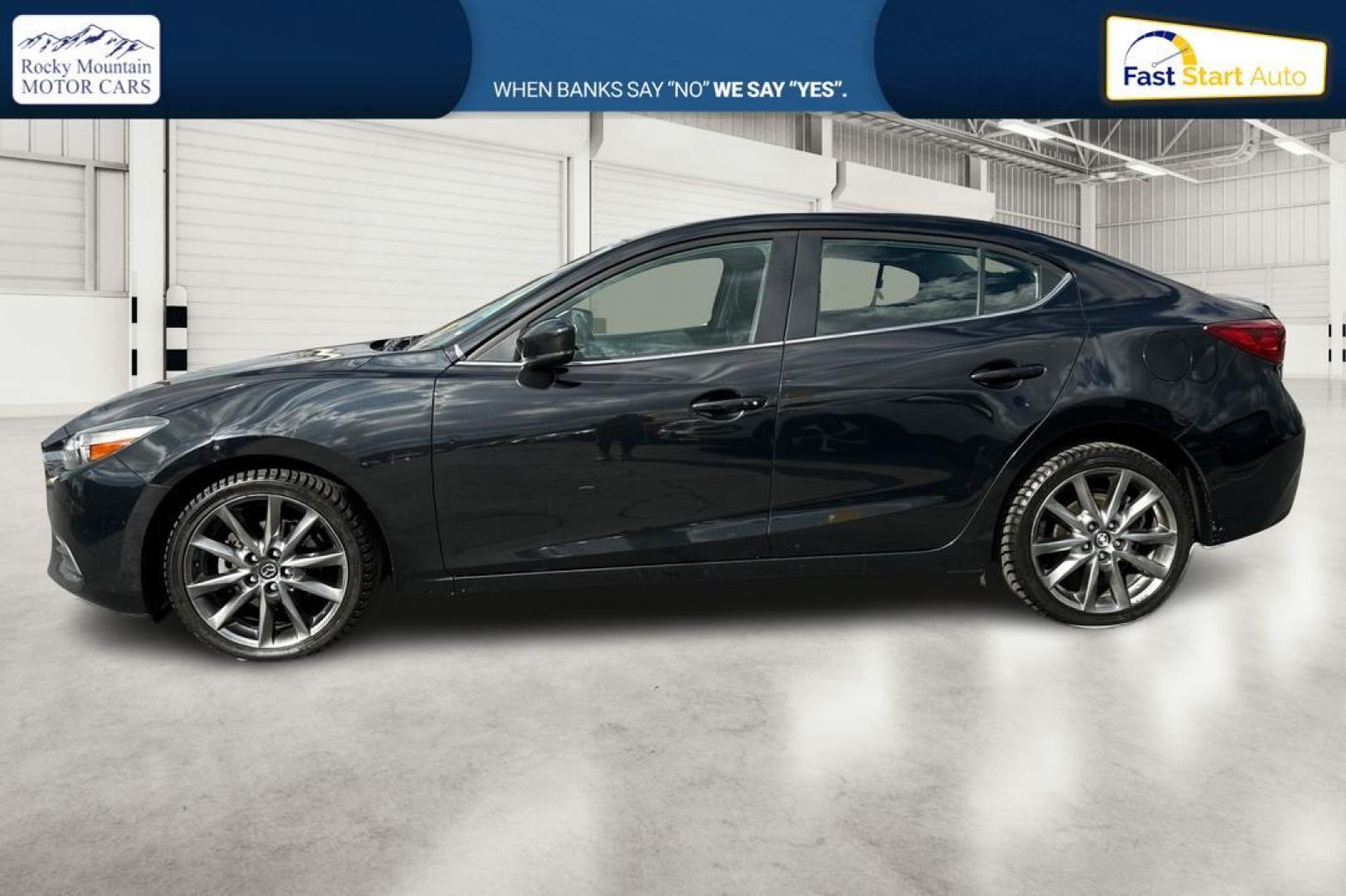 2018 Black Mazda MAZDA3 s Touring AT 4-Door (3MZBN1V30JM) with an 2.5L L4 DOHC 16V engine, 6A transmission, located at 7755 State Street, Midvale, UT, 84047, (801) 753-9063, 40.610329, -111.892159 - Photo#6