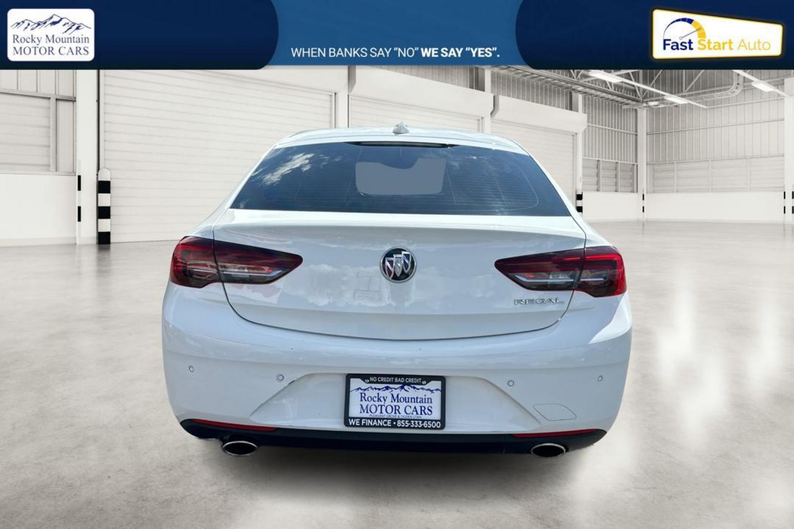 2019 White Buick Regal Preferred (W04GL6SX5K1) with an 2.0L L4 DOHC 16V engine, 9A transmission, located at 767 S State Road, Pleasant Grove, UT, 84062, (801) 785-1058, 40.354839, -111.736687 - Photo#3