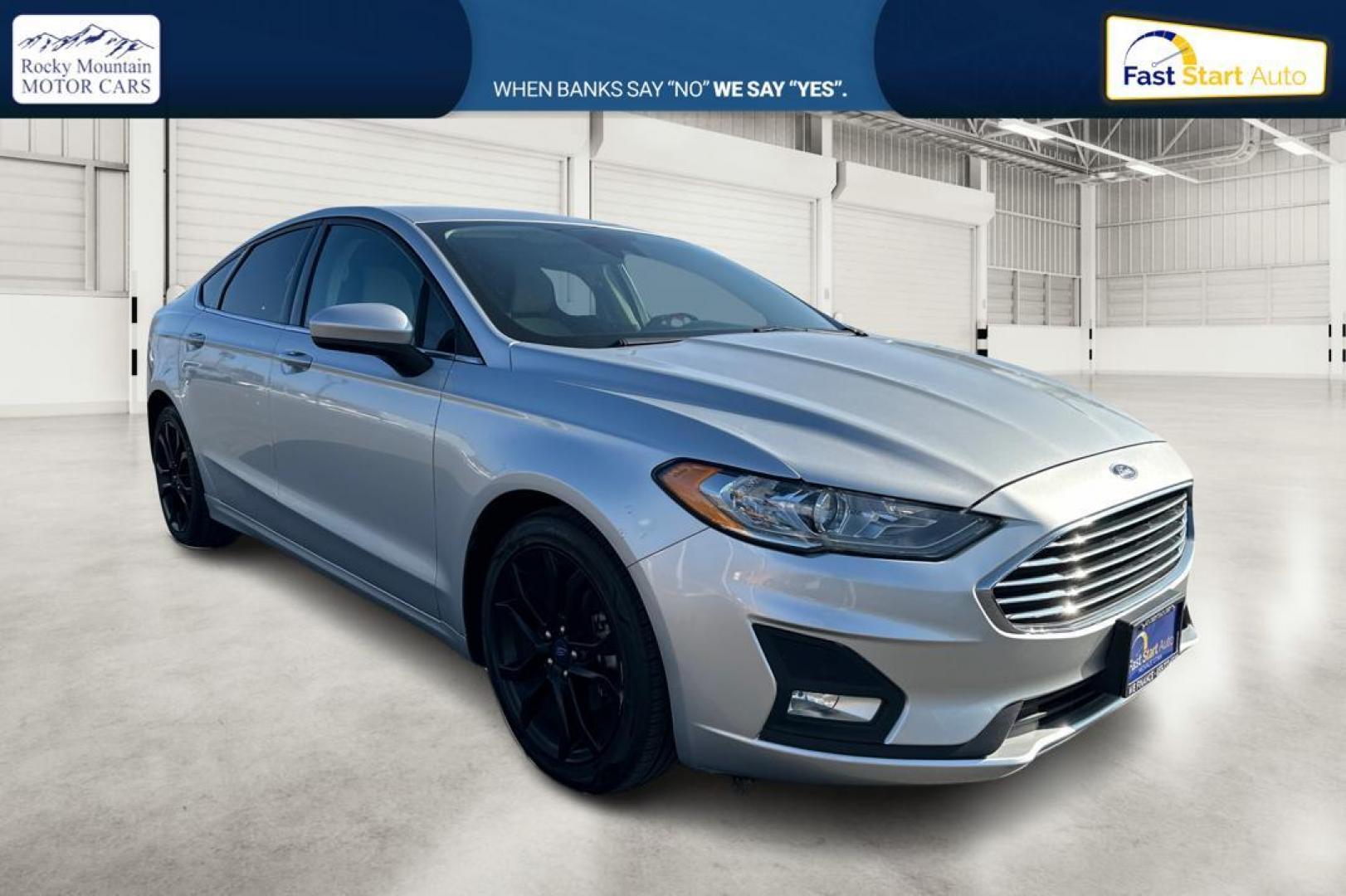 2019 Silver Ford Fusion SE (3FA6P0HD0KR) with an 1.5L L4 DOHC 16V engine, 6A transmission, located at 7755 State Street, Midvale, UT, 84047, (801) 753-9063, 40.610329, -111.892159 - Photo#0