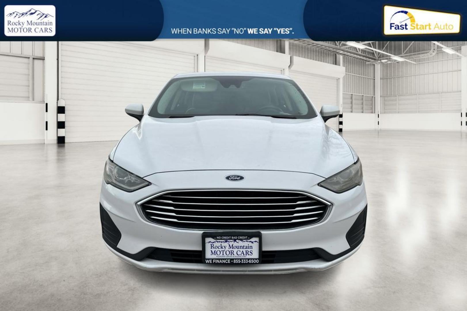 2019 White Ford Fusion S (3FA6P0G70KR) with an 2.5L L4 DOHC 16V engine, 6A transmission, located at 767 S State Road, Pleasant Grove, UT, 84062, (801) 785-1058, 40.354839, -111.736687 - Photo#9