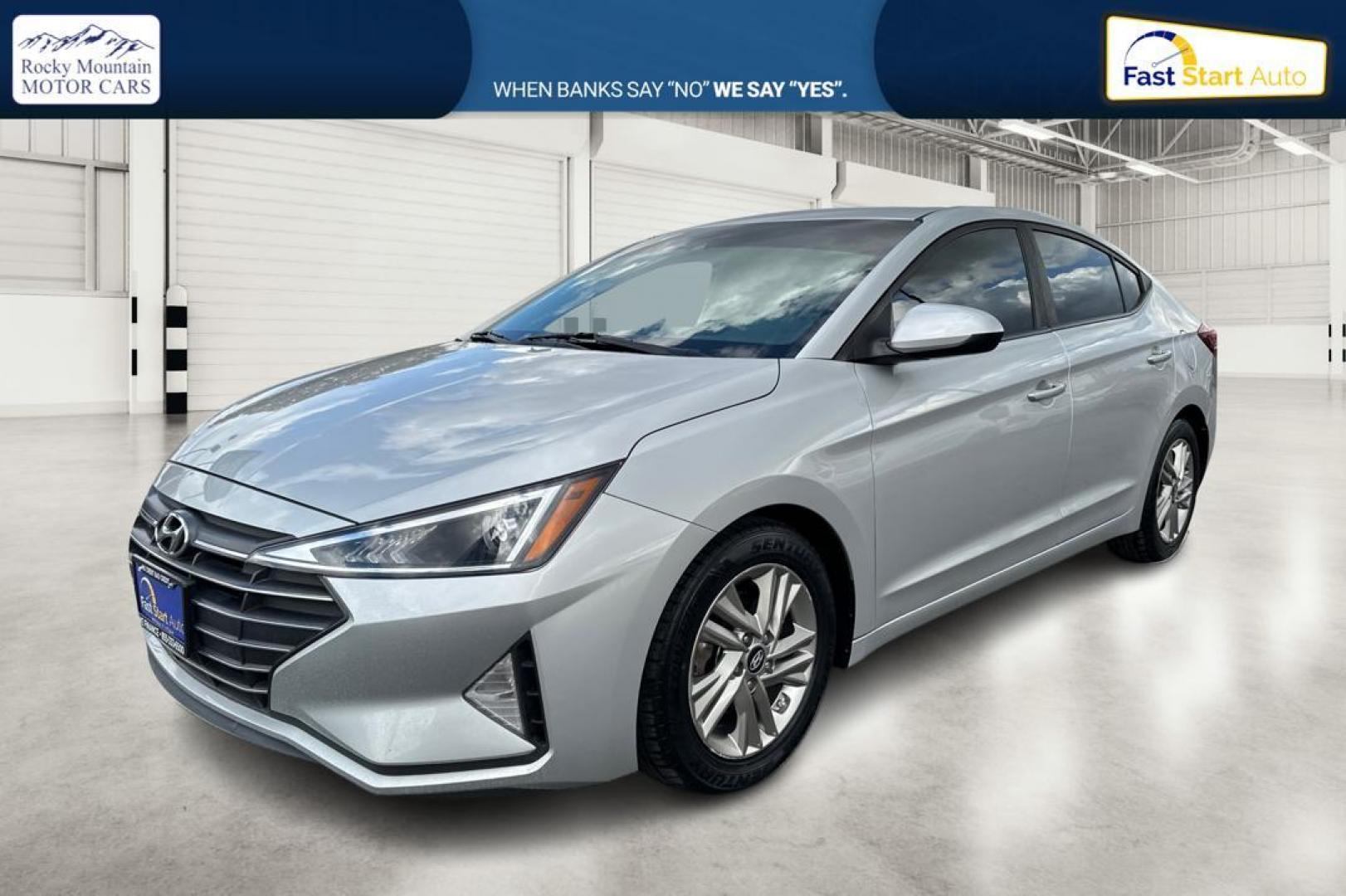 2019 Silver Hyundai Elantra Limited (5NPD84LF0KH) with an 1.8L L4 DOHC 16V engine, 6A transmission, located at 767 S State Road, Pleasant Grove, UT, 84062, (801) 785-1058, 40.354839, -111.736687 - Photo#8