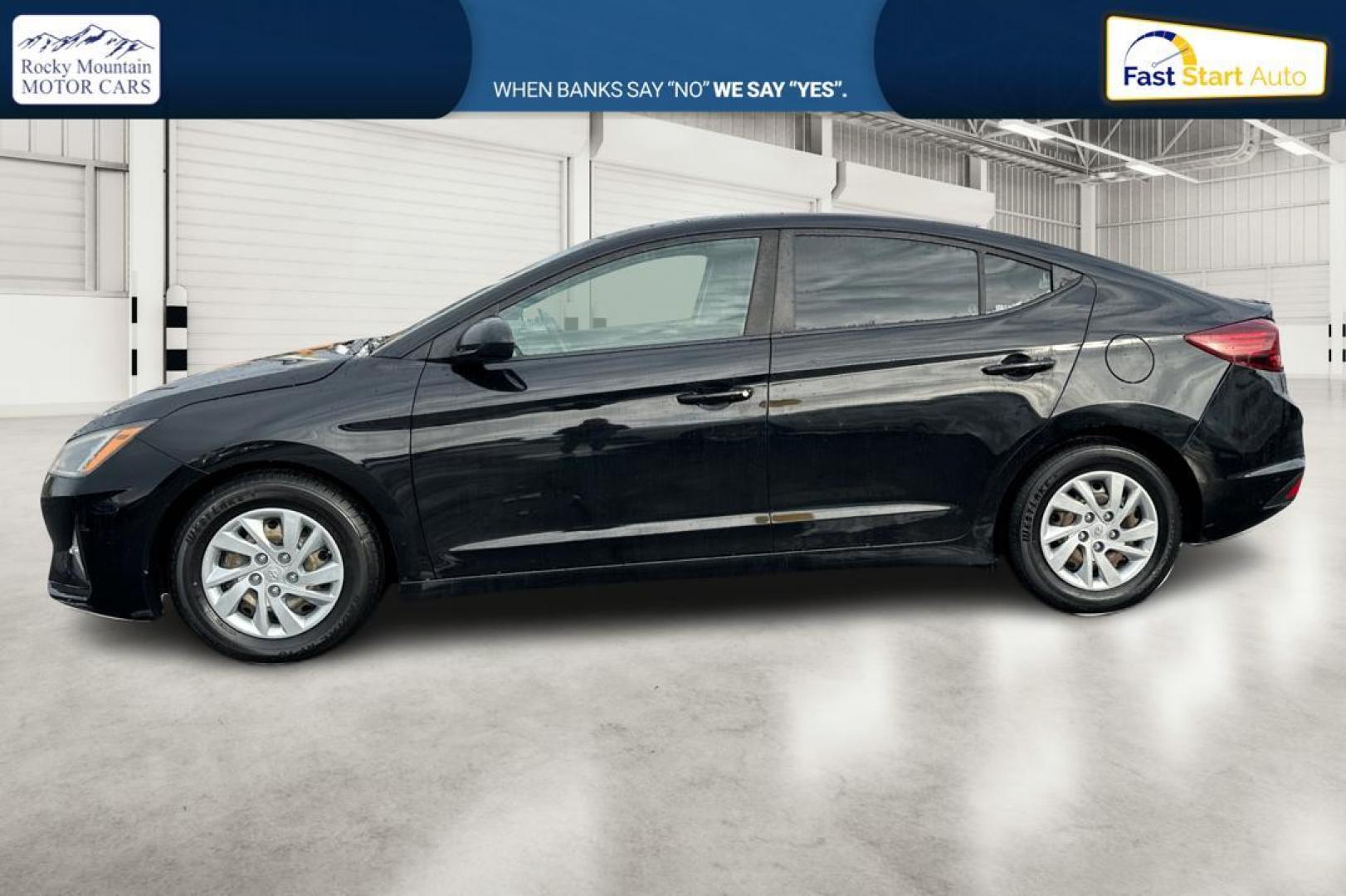 2019 Black Hyundai Elantra SE 6AT (KMHD74LF7KU) with an 1.8L L4 DOHC 16V engine, 6A transmission, located at 7755 State Street, Midvale, UT, 84047, (801) 753-9063, 40.610329, -111.892159 - Photo#6