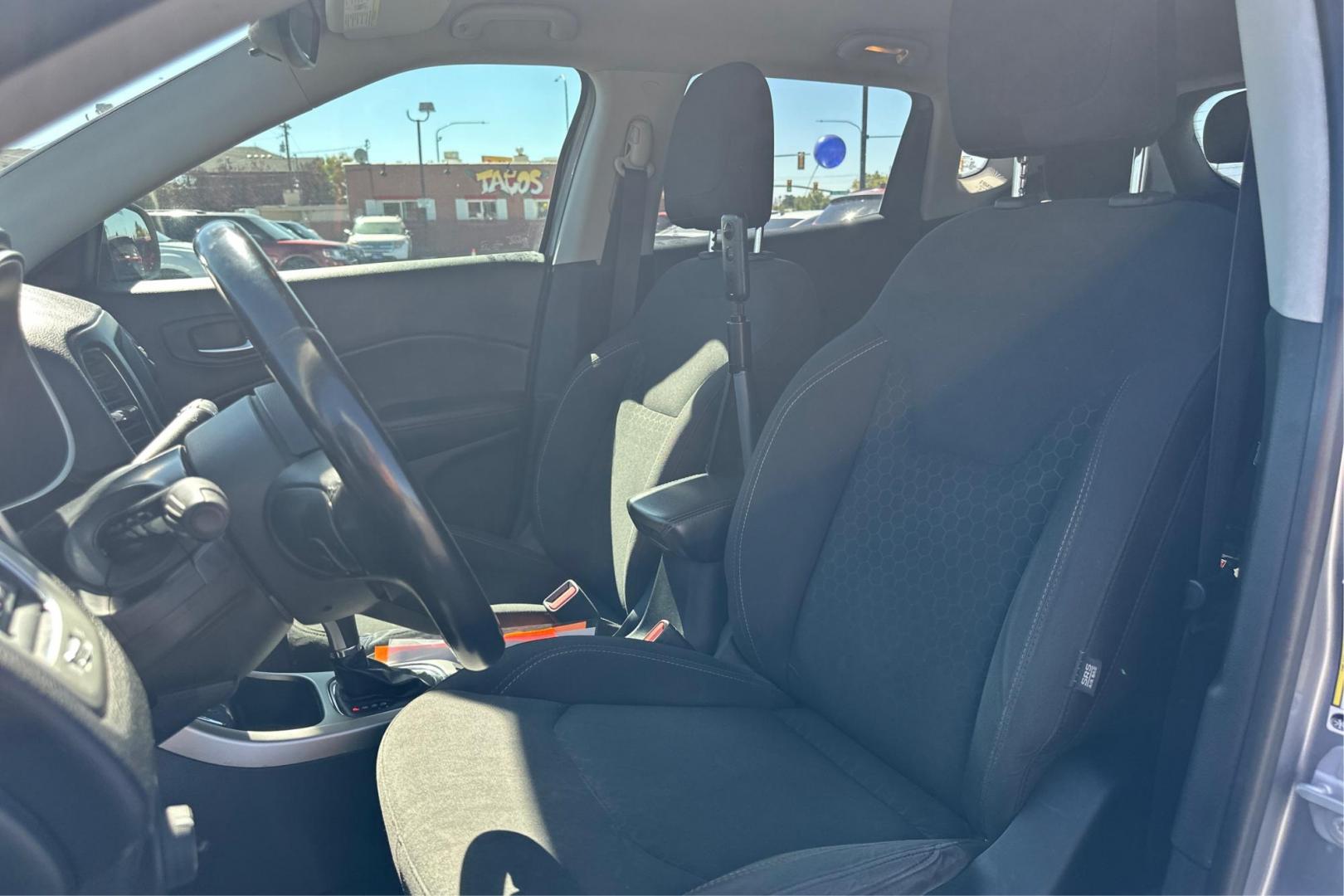 2019 Silver Jeep Compass Sport FWD (3C4NJCAB8KT) with an 2.4L L4 DOHC 16V engine, Automatic, 9-Spd transmission, located at 7755 State Street, Midvale, UT, 84047, (801) 753-9063, 40.610329, -111.892159 - Photo#11