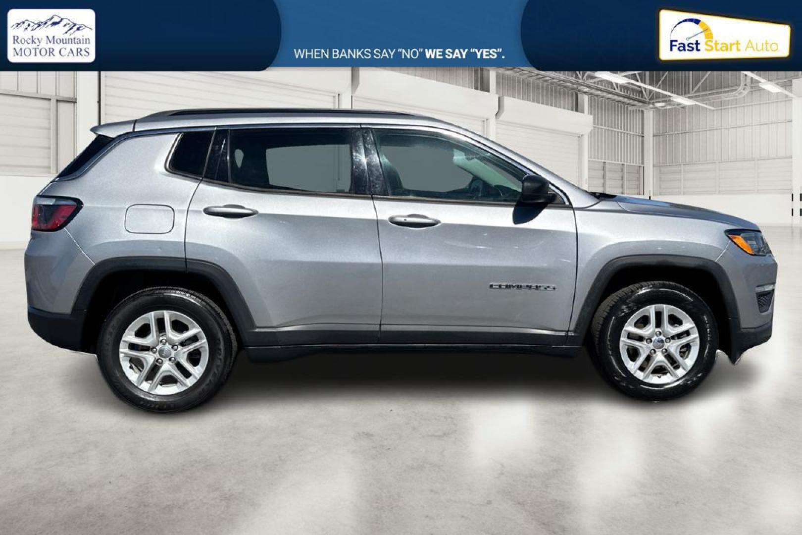 2019 Silver Jeep Compass Sport FWD (3C4NJCAB8KT) with an 2.4L L4 DOHC 16V engine, Automatic, 9-Spd transmission, located at 7755 State Street, Midvale, UT, 84047, (801) 753-9063, 40.610329, -111.892159 - Photo#1