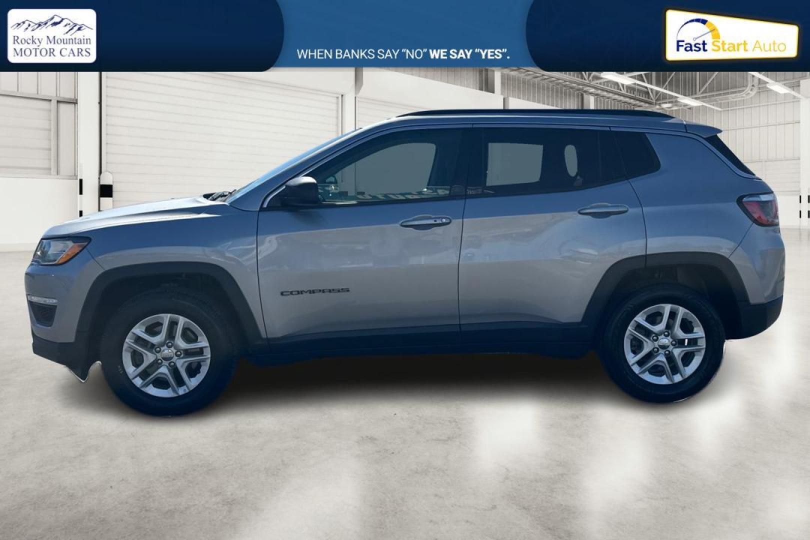 2019 Silver Jeep Compass Sport FWD (3C4NJCAB8KT) with an 2.4L L4 DOHC 16V engine, Automatic, 9-Spd transmission, located at 7755 State Street, Midvale, UT, 84047, (801) 753-9063, 40.610329, -111.892159 - Photo#5