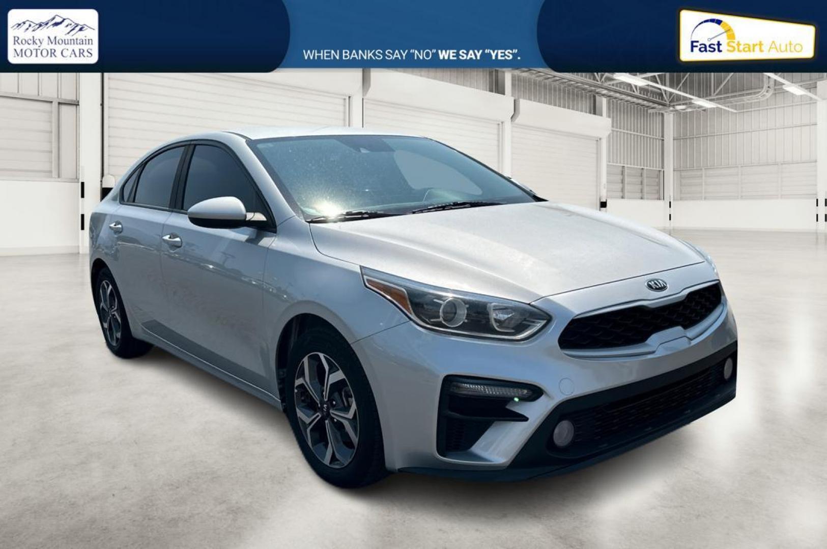 2019 Gray Kia Forte LX 6A (3KPF24AD5KE) with an 2.0L L4 DOHC 16V engine, 6A transmission, located at 7755 State Street, Midvale, UT, 84047, (801) 753-9063, 40.610329, -111.892159 - Photo#0