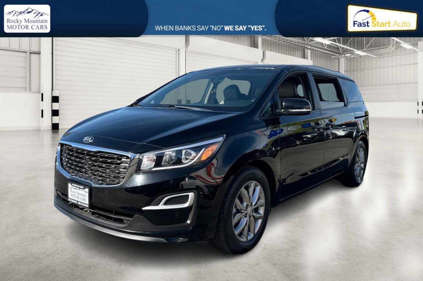 2019 Black Kia Sedona LX (KNDMB5C15K6) with an 3.3L V6 DOHC 24V engine, 6A transmission, located at 767 S State Road, Pleasant Grove, UT, 84062, (801) 785-1058, 40.354839, -111.736687 - Photo#8