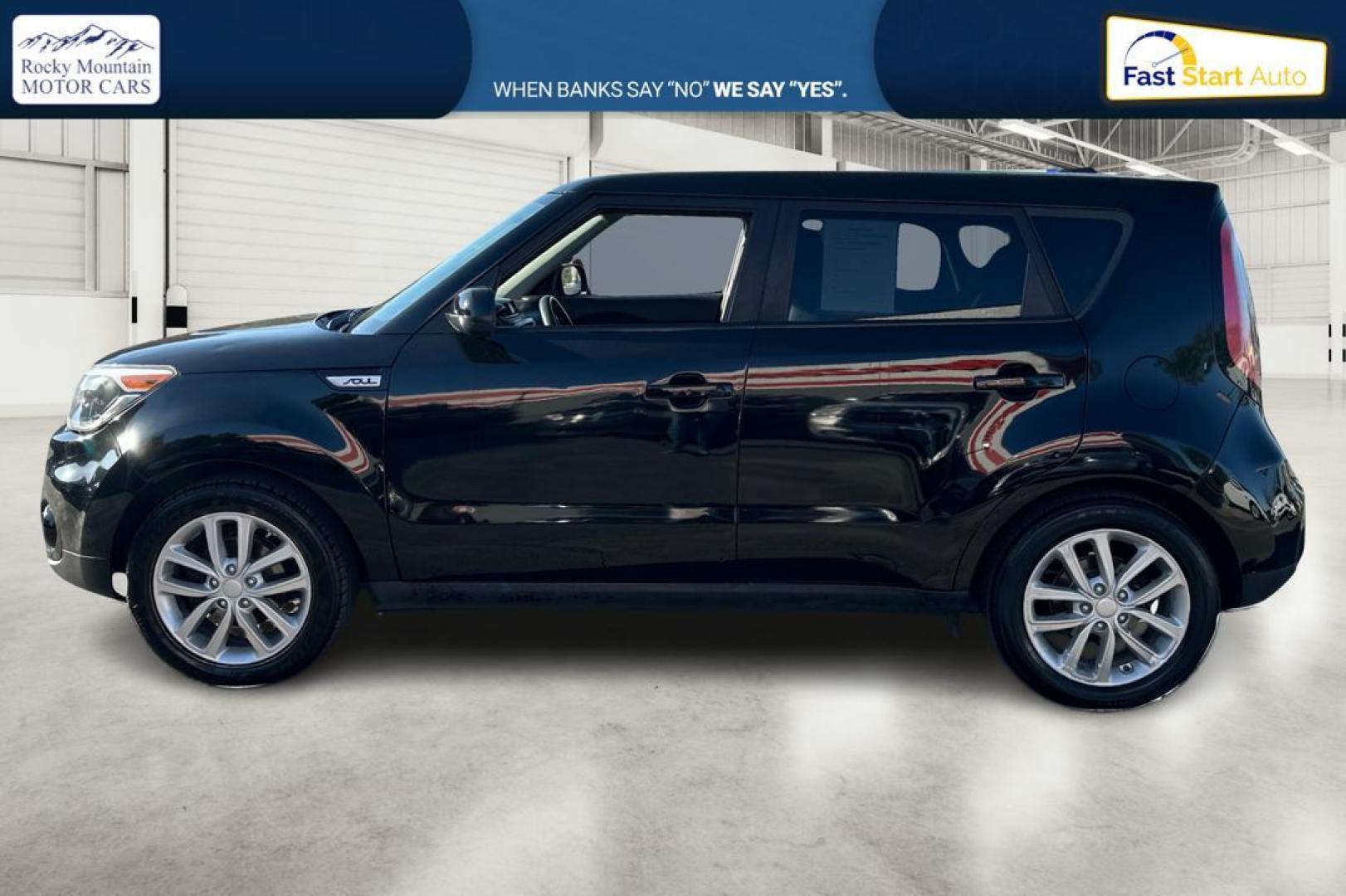 2019 Black Kia Soul + (KNDJP3A59K7) with an 2.0L L4 DOHC 16V engine, 6A transmission, located at 767 S State Road, Pleasant Grove, UT, 84062, (801) 785-1058, 40.354839, -111.736687 - Photo#5