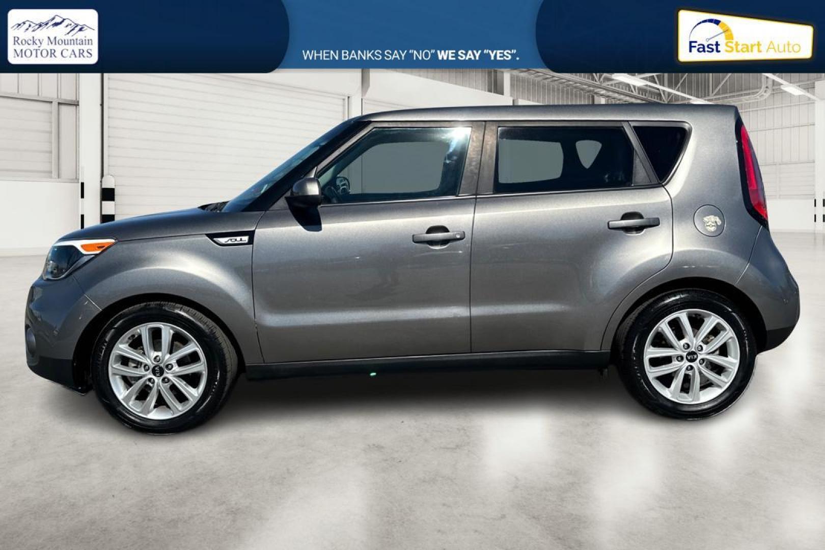 2019 Gray Kia Soul + (KNDJP3A52K7) with an 2.0L L4 DOHC 16V engine, 6A transmission, located at 7755 State Street, Midvale, UT, 84047, (801) 753-9063, 40.610329, -111.892159 - Photo#6