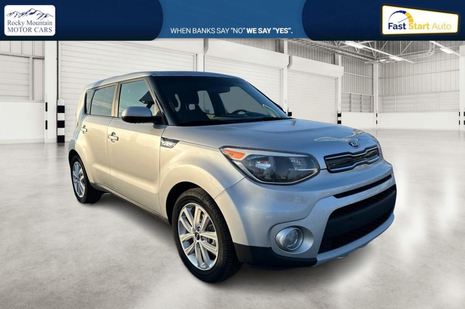 2019 Silver Kia Soul + (KNDJP3A51K7) with an 2.0L L4 DOHC 16V engine, 6A transmission, located at 7755 State Street, Midvale, UT, 84047, (801) 753-9063, 40.610329, -111.892159 - Photo#0