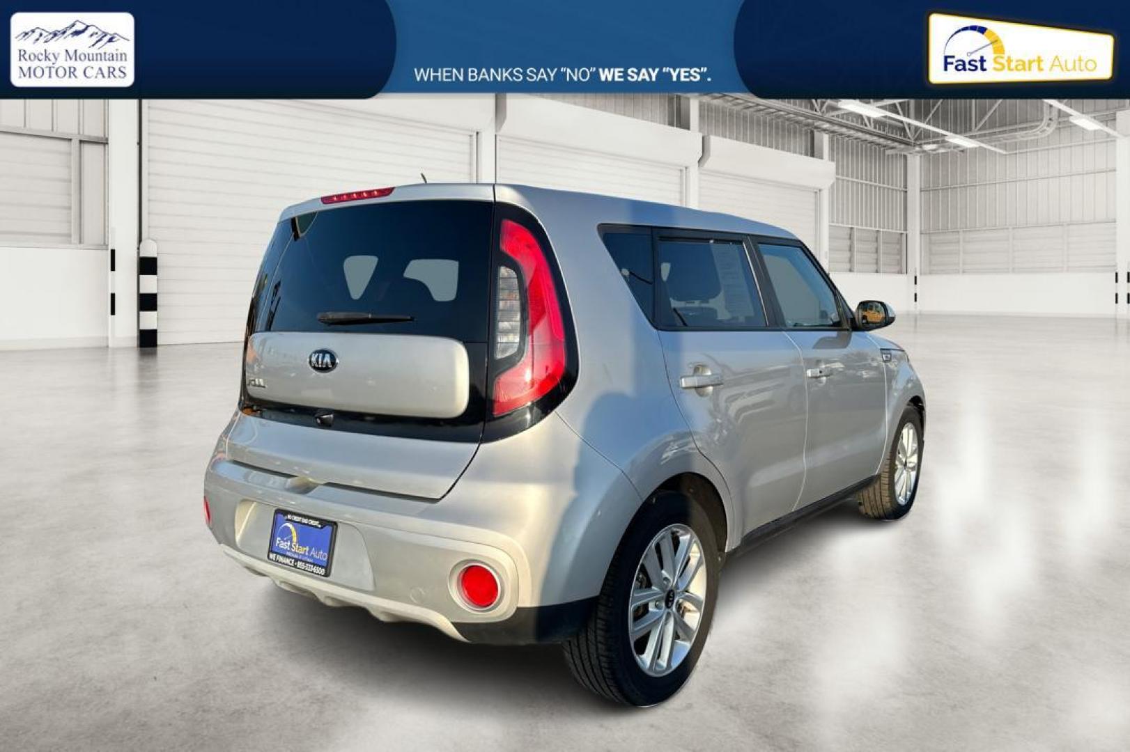 2019 Silver Kia Soul + (KNDJP3A51K7) with an 2.0L L4 DOHC 16V engine, 6A transmission, located at 7755 State Street, Midvale, UT, 84047, (801) 753-9063, 40.610329, -111.892159 - Photo#2