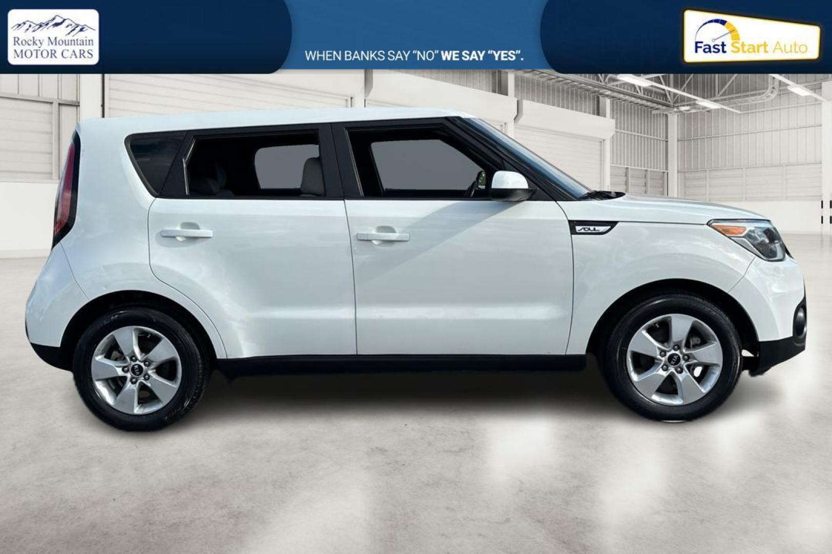 2019 White Kia Soul Base 6M (KNDJN2A27K7) with an 1.6L L4 DOHC 16V engine, 6M transmission, located at 344 S Washington Blvd, Ogden, UT, 84404, (801) 399-1799, 41.255482, -111.970848 - Photo#1