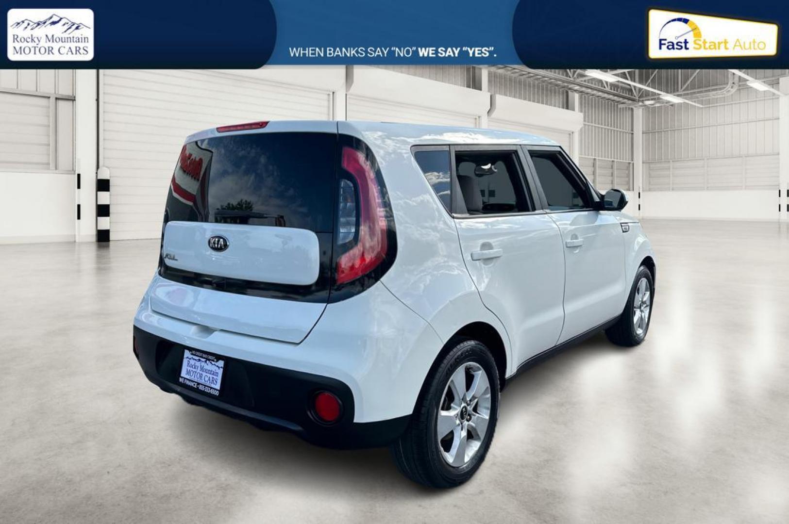 2019 White Kia Soul Base 6M (KNDJN2A27K7) with an 1.6L L4 DOHC 16V engine, 6M transmission, located at 344 S Washington Blvd, Ogden, UT, 84404, (801) 399-1799, 41.255482, -111.970848 - Photo#2