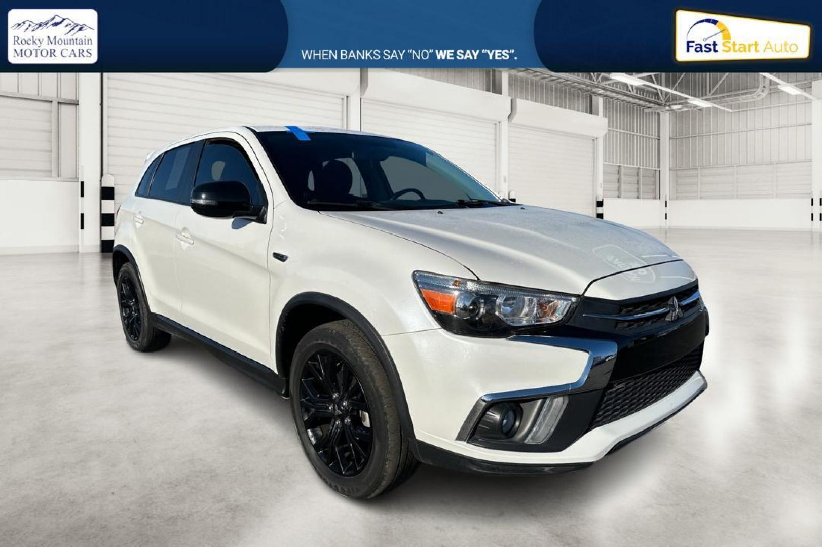 2019 White Mitsubishi Outlander Sport 2.0 ES 5M (JA4AP3AU3KU) with an 2.0L L4 DOHC 16V engine, 5M transmission, located at 7755 State Street, Midvale, UT, 84047, (801) 753-9063, 40.610329, -111.892159 - Photo#0