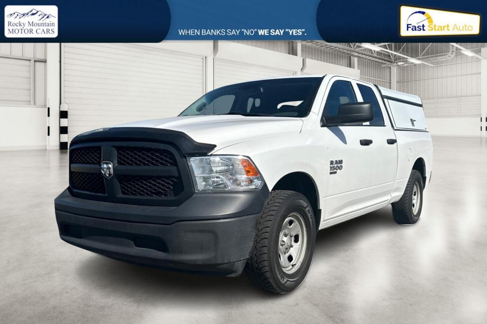 2019 White RAM 1500 Tradesman Quad Cab 4WD (1C6RR7FG3KS) with an 3.6L V6 DOHC 24V FFV engine, 8A transmission, located at 7755 State Street, Midvale, UT, 84047, (801) 753-9063, 40.610329, -111.892159 - Photo#8