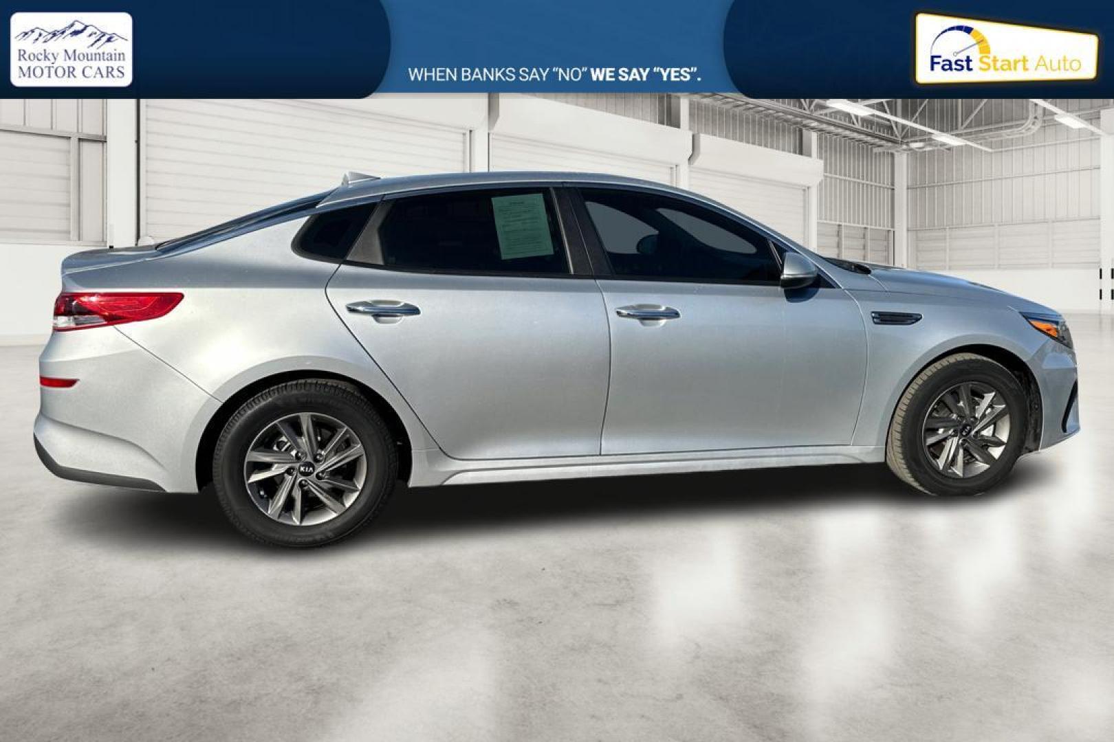 2020 Silver Kia Optima LX (5XXGT4L35LG) with an 2.4L L4 DOHC 16V engine, 6A transmission, located at 344 S Washington Blvd, Ogden, UT, 84404, (801) 399-1799, 41.255482, -111.970848 - Photo#1