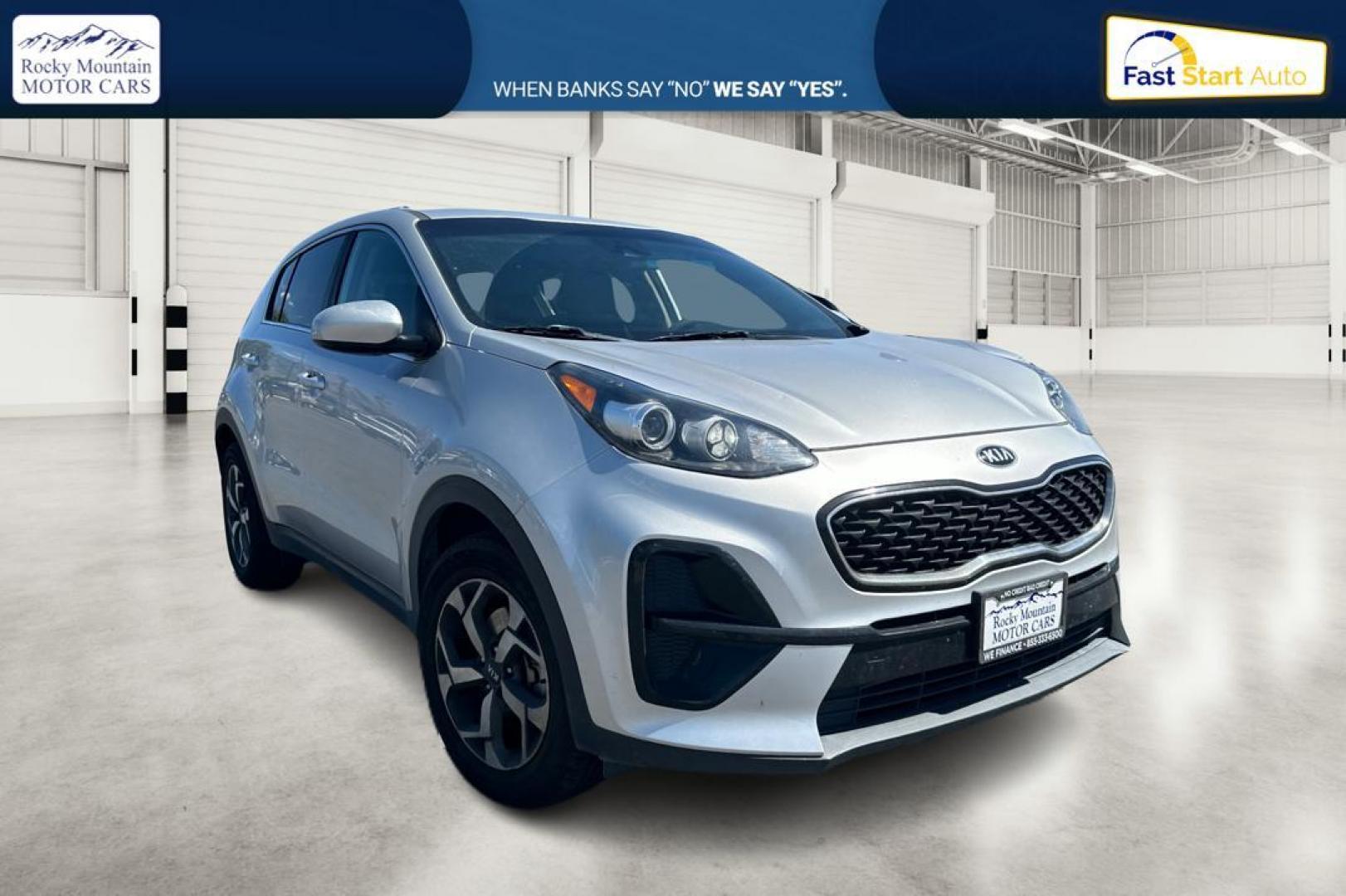 2020 Silver Kia Sportage LX FWD (KNDPM3AC5L7) with an 2.4L V6 DOHC 24V engine, 6A transmission, located at 344 S Washington Blvd, Ogden, UT, 84404, (801) 399-1799, 41.255482, -111.970848 - Photo#0