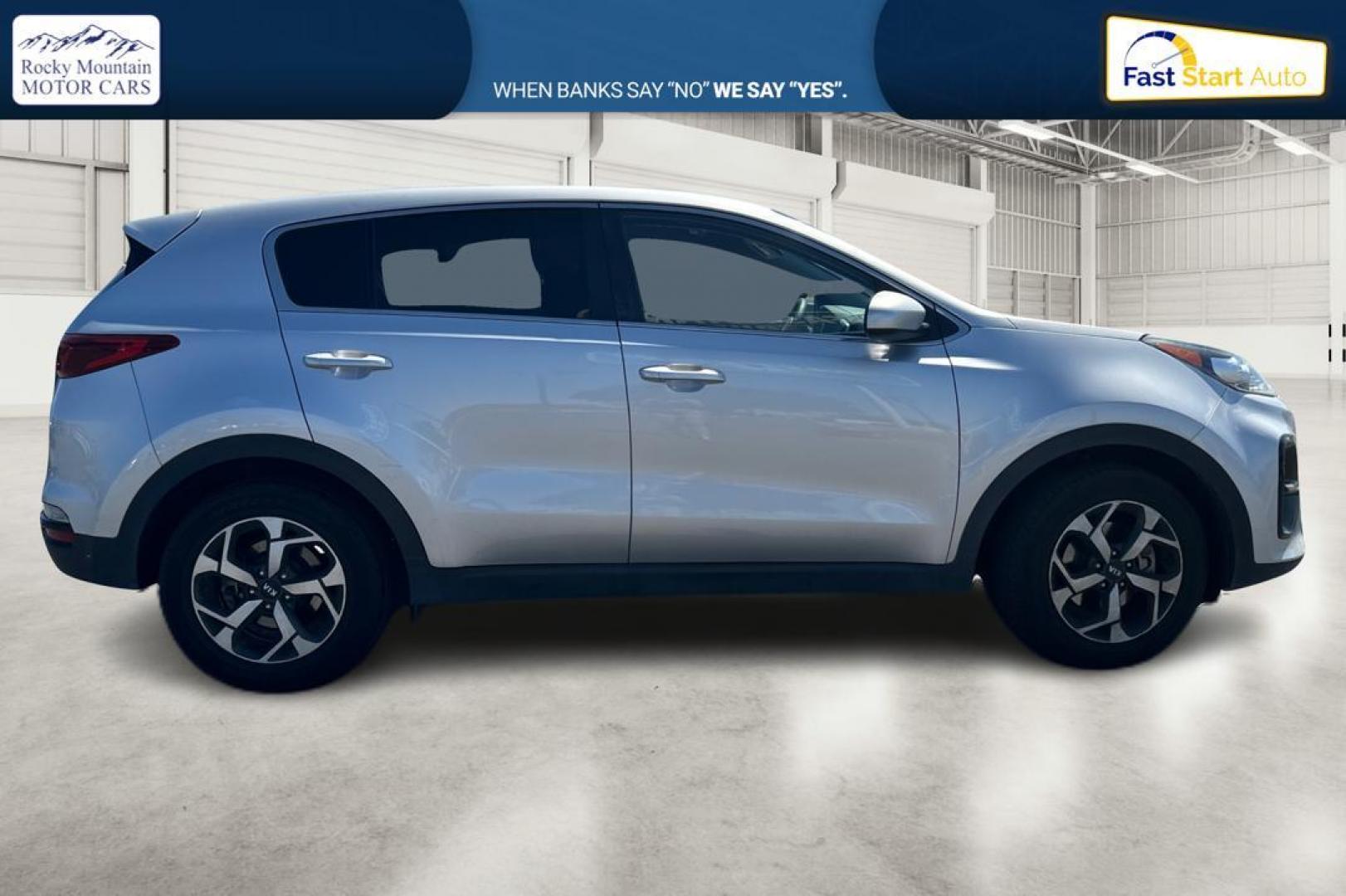 2020 Silver Kia Sportage LX FWD (KNDPM3AC5L7) with an 2.4L V6 DOHC 24V engine, 6A transmission, located at 344 S Washington Blvd, Ogden, UT, 84404, (801) 399-1799, 41.255482, -111.970848 - Photo#1