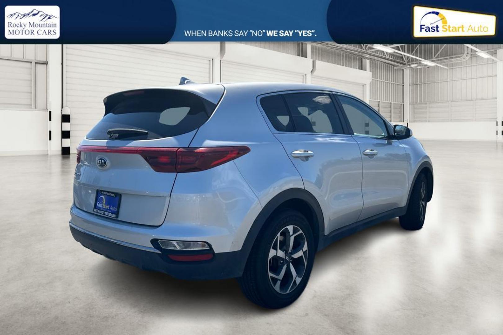 2020 Silver Kia Sportage LX FWD (KNDPM3AC5L7) with an 2.4L V6 DOHC 24V engine, 6A transmission, located at 344 S Washington Blvd, Ogden, UT, 84404, (801) 399-1799, 41.255482, -111.970848 - Photo#2