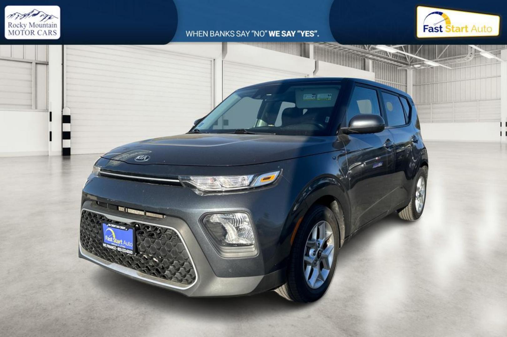 2021 Gray Kia Soul LX CVT (KNDJ23AU7M7) with an 2.0L L4 DOHC 16V engine, CVT transmission, located at 7755 State Street, Midvale, UT, 84047, (801) 753-9063, 40.610329, -111.892159 - Photo#8