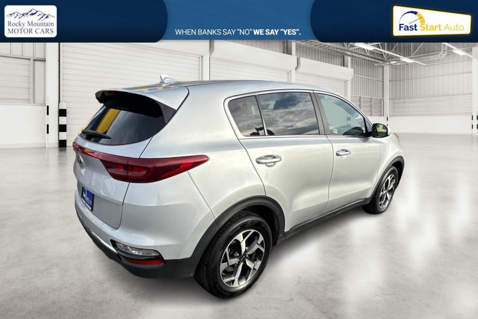 2021 Silver Kia Sportage LX FWD (KNDPM3ACXM7) with an 2.4L V6 DOHC 24V engine, 6A transmission, located at 344 S Washington Blvd, Ogden, UT, 84404, (801) 399-1799, 41.255482, -111.970848 - Photo#2